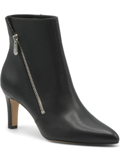 Shop Adrienne Vittadini Sondy Womens Faux Leather Dressy Ankle Boots In Black