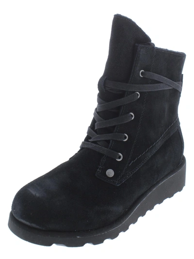 Shop Bearpaw Krista Womens Wedge Ankle Boots In Black