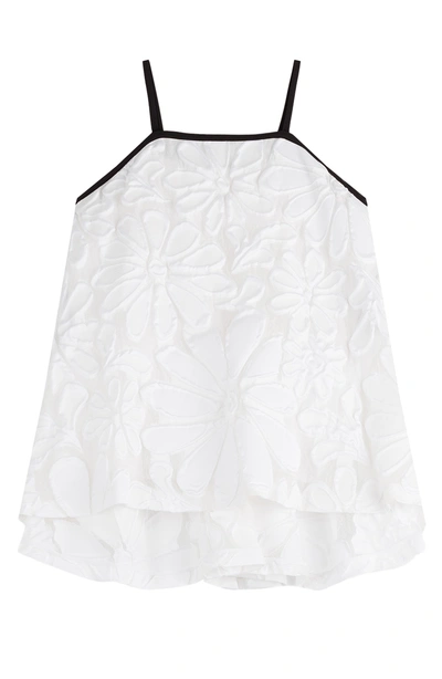 Victoria Victoria Beckham Cotton-blend Jacquard Camisole In White