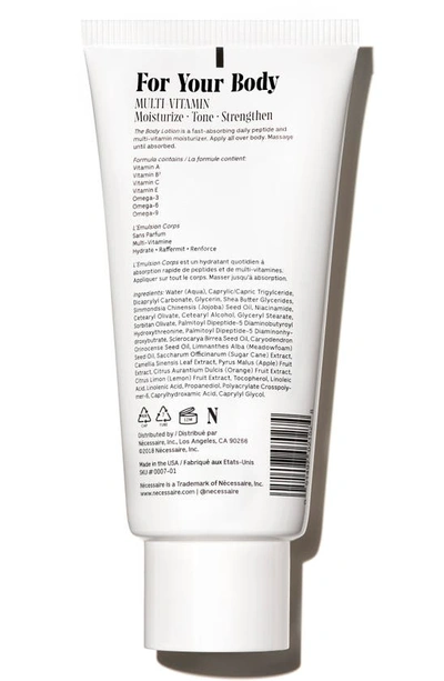 Shop Necessaire The Body Lotion, 13.5 oz In Fragrance Free