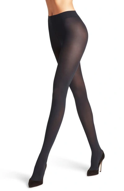 Shop Falke Pure Matte 50 Semisheer Tights In Marine