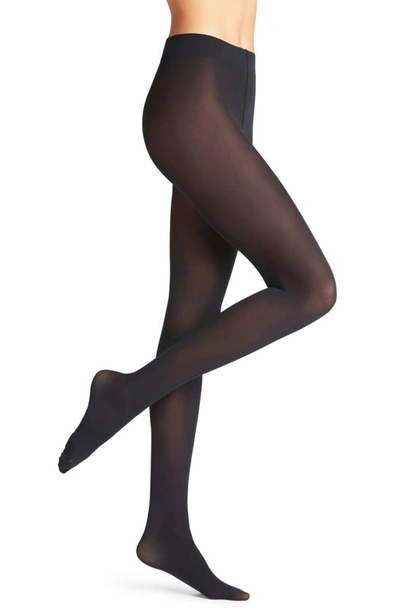 Shop Falke Pure Matte 50 Semisheer Tights In Marine