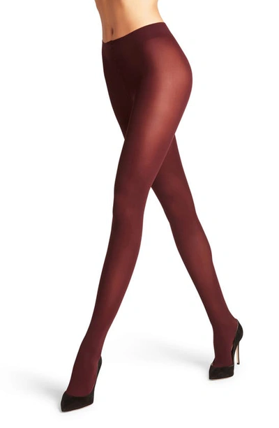 Shop Falke Pure Matte 50 Semisheer Tights In Barolo