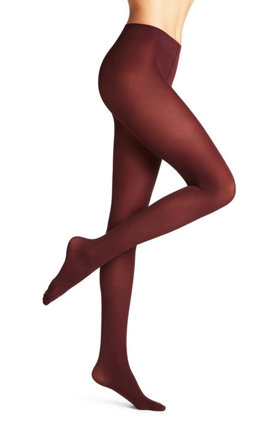 Falke Pure Matte 50 Semisheer Tights In Barolo