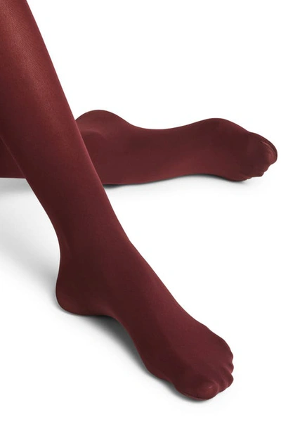 Shop Falke Pure Matte 50 Semisheer Tights In Barolo