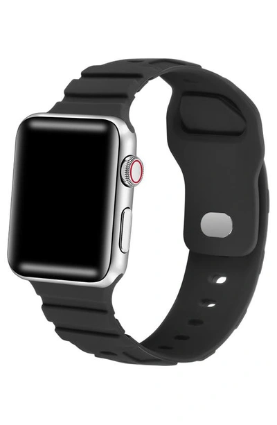 Shop The Posh Tech Ridge Silicone 27mm Apple Watch® Watchband In Black
