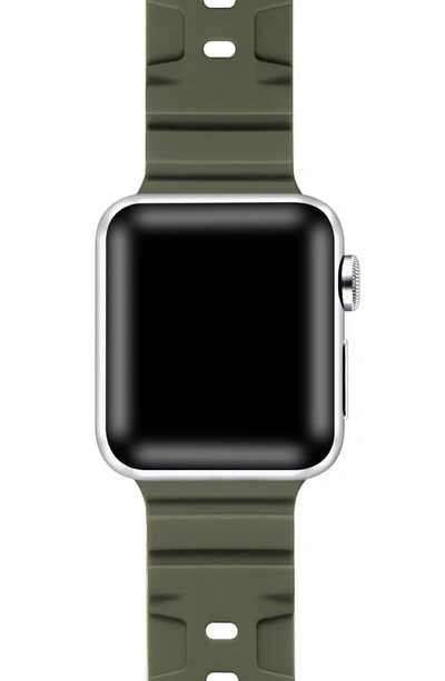 Shop The Posh Tech Ridge Silicone 27mm Apple Watch® Watchband In Green