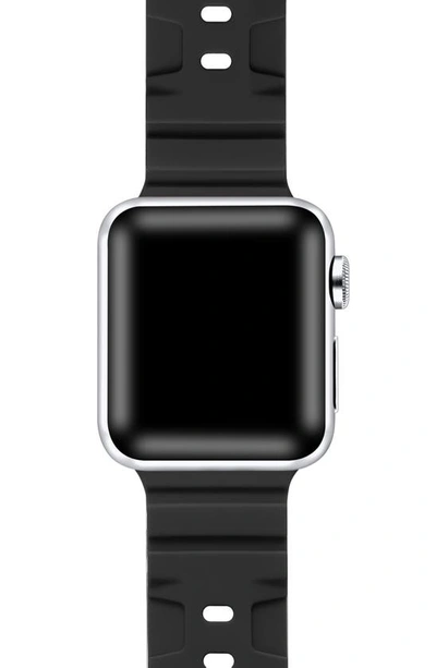 Shop The Posh Tech Ridge Silicone 27mm Apple Watch® Watchband In Black