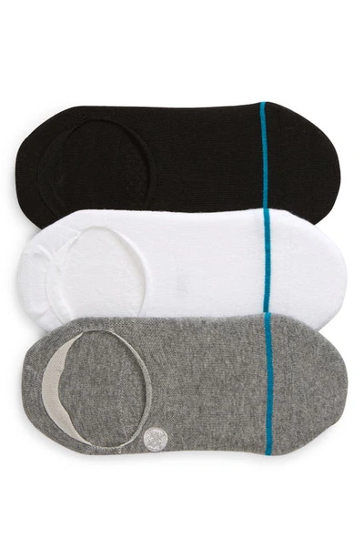 Shop Stance Icon 3-pack No-show Liner Socks In Black Multi