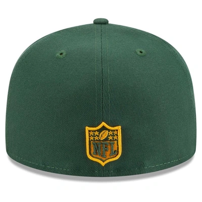 Shop New Era Green Green Bay Packers  Main Patch 59fifty Fitted Hat