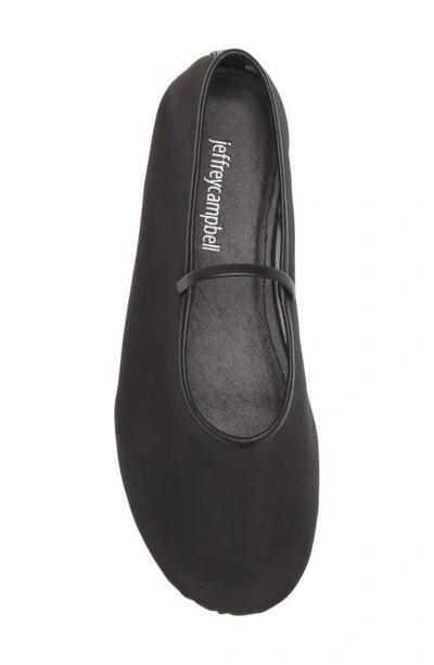 Shop Jeffrey Campbell Mesh Mary Jane Flat In Black
