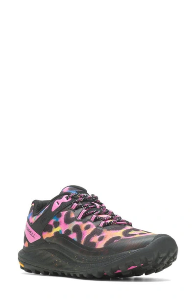 Shop Merrell Antora 3 Trail Running Sneaker In Rainbow Leopard