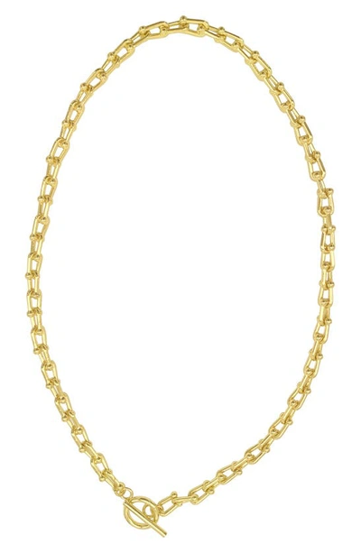 Shop Adornia Chain Link Necklace In Gold
