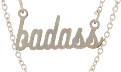 Shop Adornia Set Of 2 Badass Chain Necklaces In Silver
