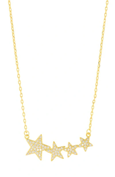 Shop Adornia Pavé Cubic Zirconia Star Pendant Necklace In Gold