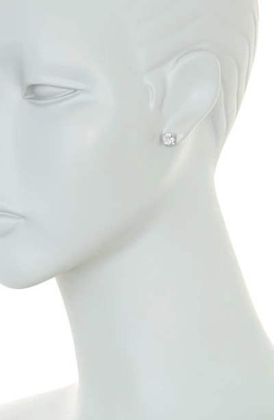 Shop Adornia Set Of 3 Cubic Zirconia Stud Earrings In Silver