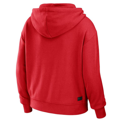Shop Wear By Erin Andrews Red Maryland Terrapins Colorblock Full-zip Hoodie Jacket