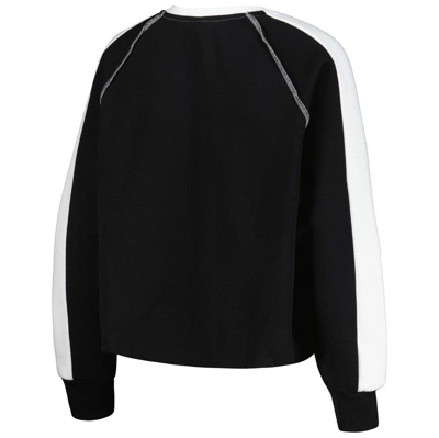 Shop Gameday Couture Black Iowa Hawkeyes Blindside Raglan Cropped Pullover Sweatshirt