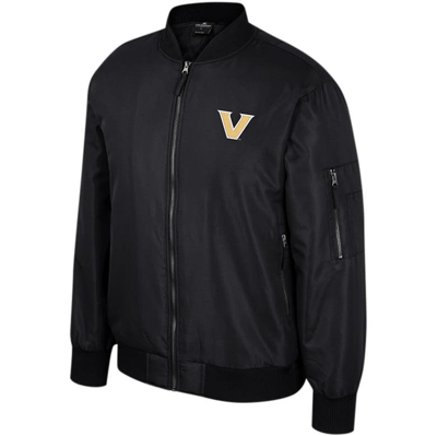 Shop Colosseum Black Vanderbilt Commodores Full-zip Bomber Jacket