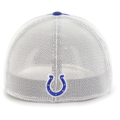 Shop 47 ' Royal Indianapolis Colts Leather Head Flex Hat
