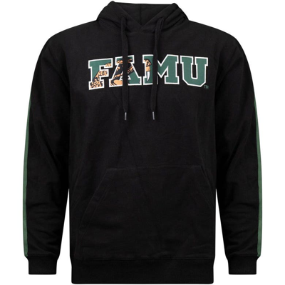 Shop Fisll Black Florida A&m Rattlers Oversized Stripes Pullover Hoodie