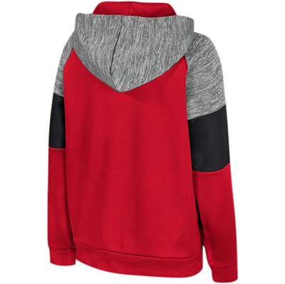 Colosseum Kids' Youth Red Louisville Cardinals Live Hardcore Raglan  Pullover Hoodie