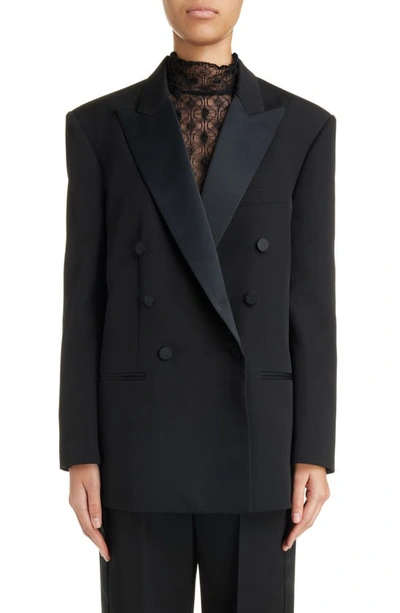 Shop Isabel Marant Peagan Wool Tuxedo Jacket In Black