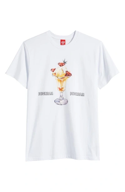 Shop Icecream Stagger Graphic T-shirt In White