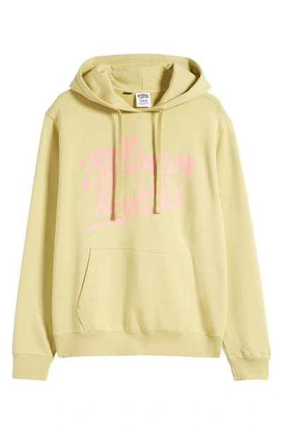 Shop Billionaire Boys Club Script Graphic Hoodie In Leek Green