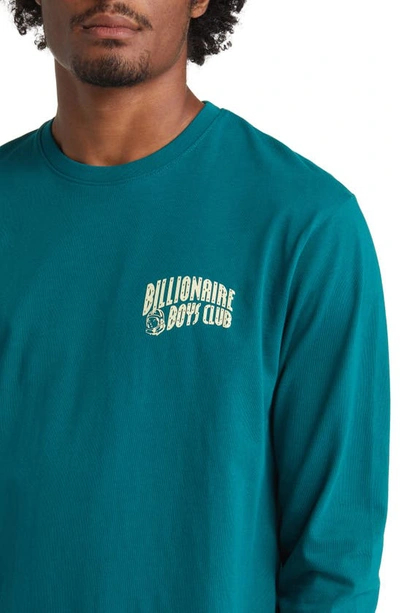 Shop Billionaire Boys Club Arch Logo Long Sleeve Graphic T-shirt In Storm