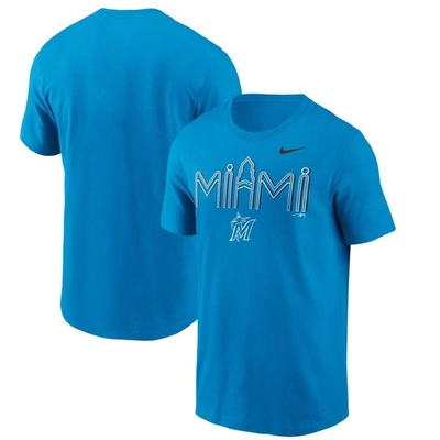 Shop Nike Blue Miami Marlins City Hometown T-shirt