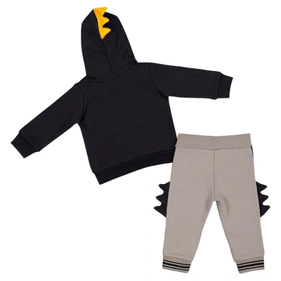 Shop Colosseum Infant   Black/gray Iowa Hawkeyes Dino Pullover Hoodie And Pants Set