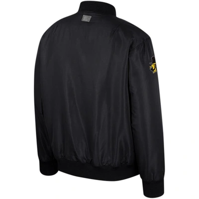 Shop Colosseum Black Appalachian State Mountaineers Full-zip Bomber Jacket