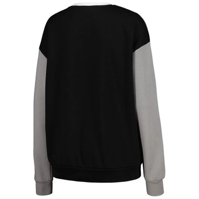 Shop Gameday Couture White/black South Carolina Gamecocks Vertical Color-block Pullover Sweatshirt