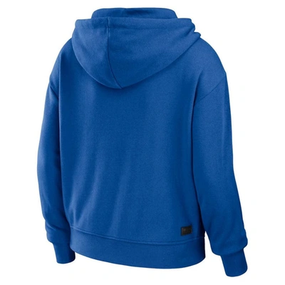 Shop Wear By Erin Andrews Royal Pitt Panthers Colorblock Full-zip Hoodie Jacket