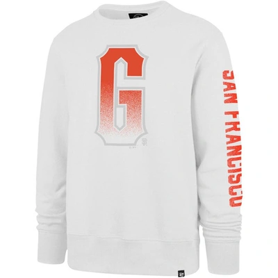 47 White San Francisco Giants City Connect Legend Headline Pullover Sweatshirt