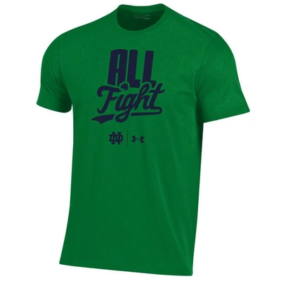 Shop Under Armour Green Notre Dame Fighting Irish All Fight T-shirt