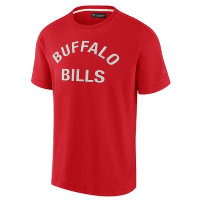 Shop Fanatics Signature Unisex  Red Buffalo Bills Elements Super Soft Short Sleeve T-shirt