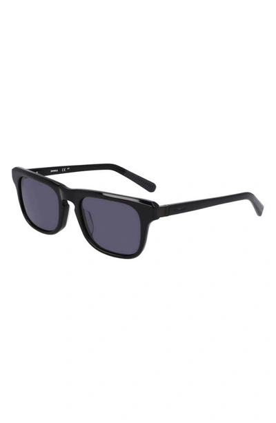 Shop Shinola 52mm Modified Rectangular Sunglasses In Black