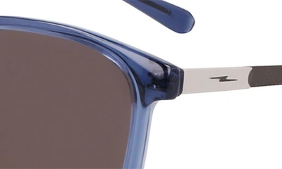 Shop Shinola 52mm Round Sunglasses In Crystal Insignia Blue