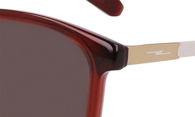 Shop Shinola 52mm Round Sunglasses In Crystal Rosewood