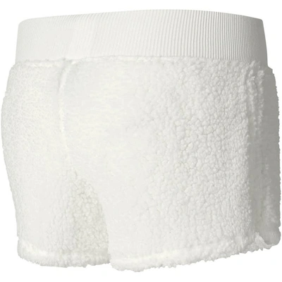 Shop College Concepts Cream Phoenix Suns Fluffy Long Sleeve Hoodie T-shirt & Shorts Sleep Set In White