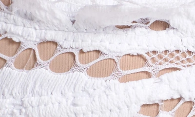 Pilyq Scalloped Lace Bikini Top In Water Lily