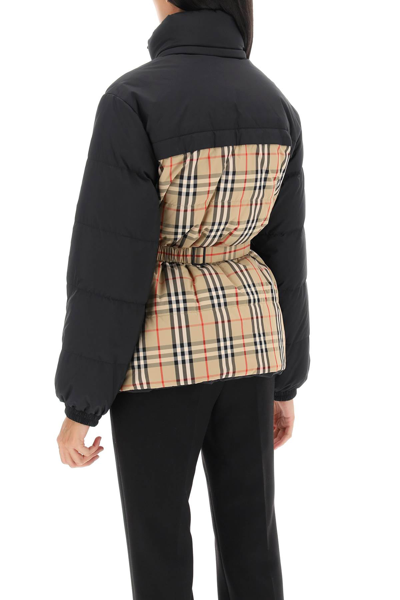Shop Burberry Oakmere Reversible Down Jacket Women In Multicolor