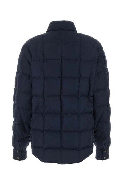 Shop Fay Woman Navy Blue Polyester Down Jacket