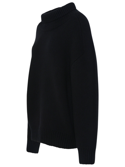 Shop Khaite Woman  Landen Black Cashmere Sweater