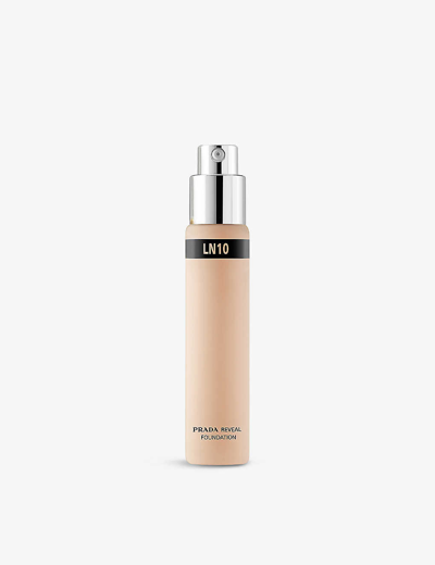 Shop Prada Reveal Skin Optimising Foundation Refill In Ln10