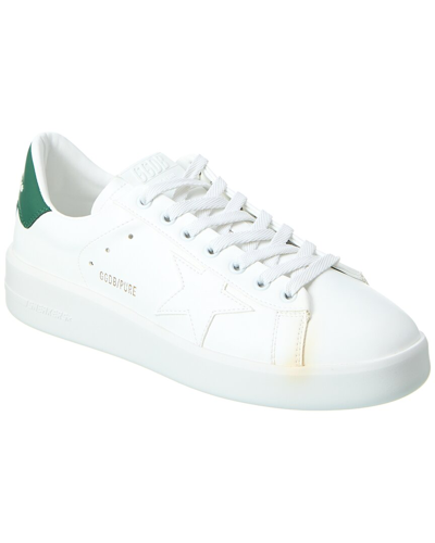 Shop Golden Goose Purestar Leather Sneaker In White