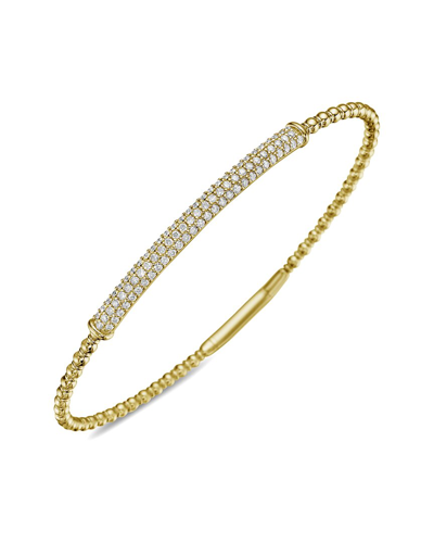 Shop Forever Creations Usa Inc. Forever Creations 14k 0.75 Ct. Tw. Diamond Flexible Bangle Bracelet