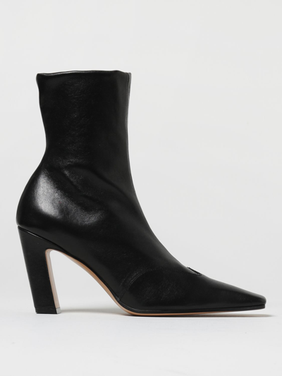 Shop Khaite Flat Ankle Boots  Woman In Black